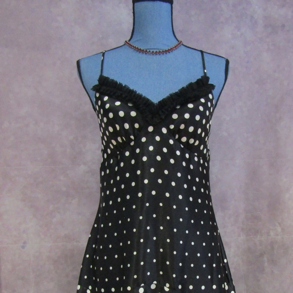 Speechless Black Polka Dot Spaghetti Strap Dress 9 - image 2